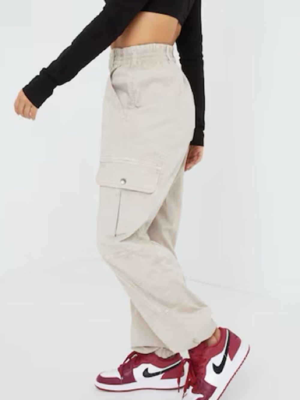 Garage Cream Brianna Bubble Pant Size XS